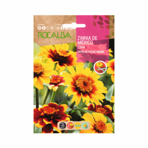 Semillas de Zinnia de México Tapiz Perse Enana Variada