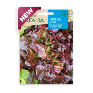 Semillas de Lechuga Red Salad Bowl Hoja de Roble